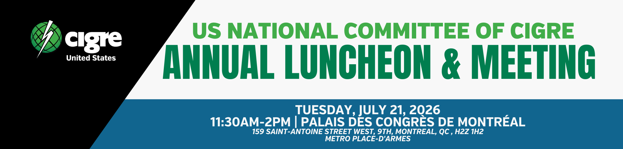 2026 CIGRE USNC Annual All Members Luncheon & Meeting